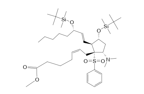 METHYL-(5Z,13E,8R,9S,11R,12S,15S)-11,15-BIS-(TERT.-BUTYLDIMETHYLSILOXY)-9-(DIMETHYLAMINO)-8-(PHENYLSULFONYL)-5,13-PROSTADIENOATE