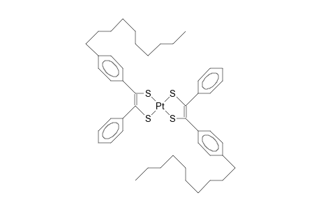 Bis(4-decyl-phenyl)-diphenyl-tetrathio-platinum complex