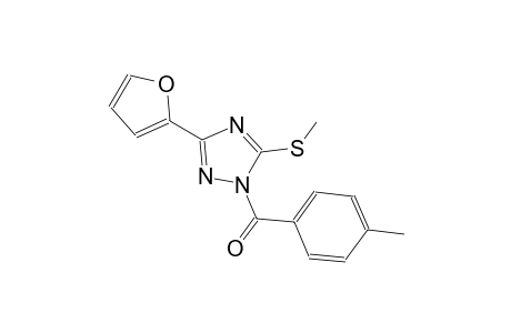 1H-1,2,4-triazole, 3-(2-furanyl)-1-(4-methylbenzoyl)-5-(methylthio)-