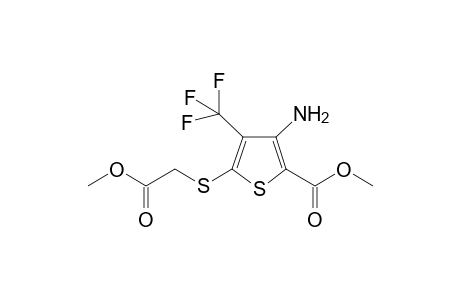3-Amino-5-methoxycarbonylmethylsulfanyl-4-trifluoromethyl-thiophene-2-carboxylic acid methyl ester