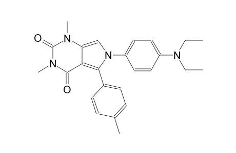 6-[4-(diethylamino)phenyl]-1,3-dimethyl-5-(4-methylphenyl)-1H-pyrrolo[3,4-d]pyrimidine-2,4(3H,6H)-dione