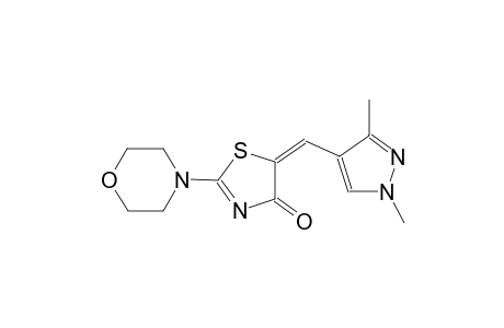 4(5H)-Thiazolone, 5-[(1,3-dimethyl-1H-pyrazol-4-yl)methylidene]-2-(4-morpholinyl)-