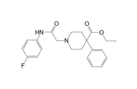 1-[2-(4-Fluoroanilino)-2-keto-ethyl]-4-phenyl-isonipecotic acid ethyl ester