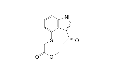 3-Acetyl-4-(methoxycarbonylmethylthio)indole