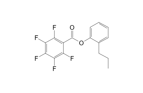 Pentafluorobenzoic acid, 2-propylphenyl ester