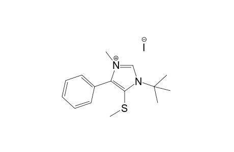 3-tert-Butyl-1-methyl-4-(methylthio)-5-phenylimidazolium iodide