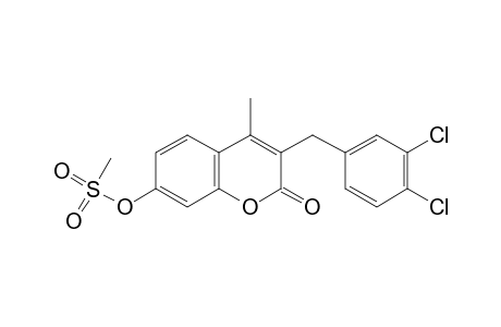 3-(3,4-dichlorobenzyl)-7-hydroxy-4-methylcoumarin, methanesulfonate