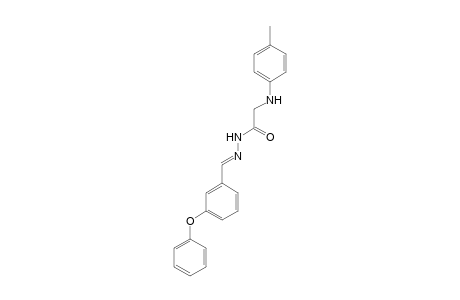 2-(4-Methylanilino)-N-[(E)-(3-phenoxyphenyl)methyleneamino]acetamide