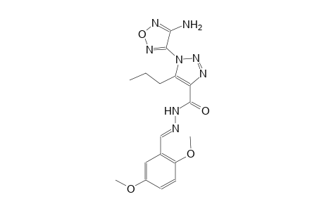 1-(4-amino-1,2,5-oxadiazol-3-yl)-N'-[(E)-(2,5-dimethoxyphenyl)methylidene]-5-propyl-1H-1,2,3-triazole-4-carbohydrazide