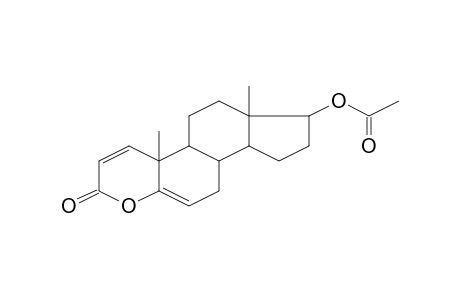 4a,6a-Dimethyl-2-oxo-2,4a,4b,5,6,6a,7,8,9,9a,9b,10-dodecahydroindeno[5,4-f]chromen-7-yl acetate