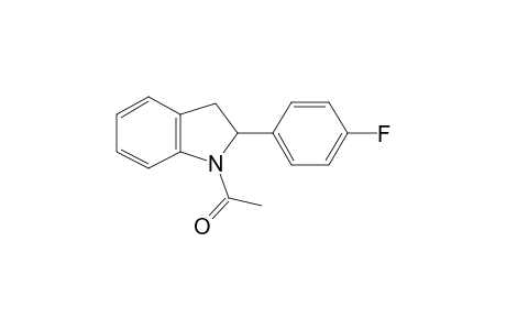 2-(4-Fluorophenyl)indoline, N-acetyl