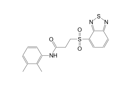 propanamide, 3-(2,1,3-benzothiadiazol-4-ylsulfonyl)-N-(2,3-dimethylphenyl)-