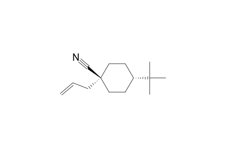 1(eq)-Cyano-1(ax)-(2'-propeny)-4(eq)-(t-butyl)cyclohexane