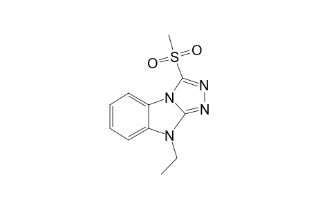 9H-[1,2,4]Triazolo[4,3-a][1,3]benzimidazole, 9-ethyl-3-(methylsulfonyl)-