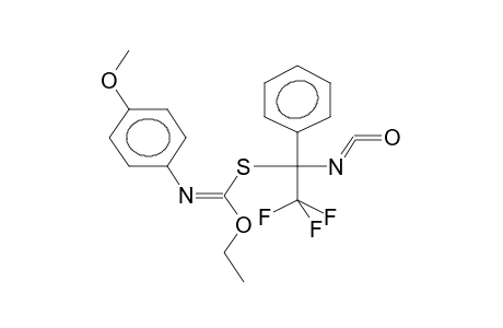 ALPHA-TRIFLUOROMETHYL-ALPHA-(N-PARA-METHOXYPHENYLETHOXYIMINOCARBONYLTHIO)BENZYLISOCYANATE