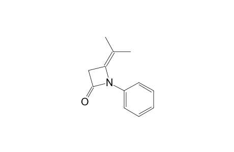 1-Phenyl-4-(propan-2-ylidene)azetidin-2-one