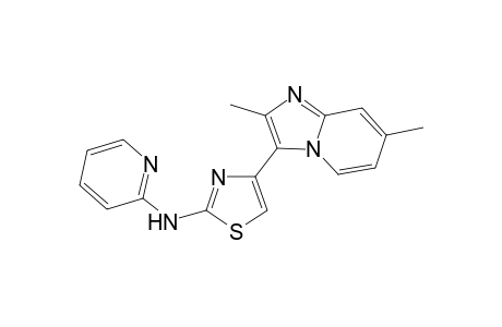 N-[4-(2,7-dimethylimidazo[1,2-a]pyridin-3-yl)-1,3-thiazol-2-yl]-2-pyridinamine