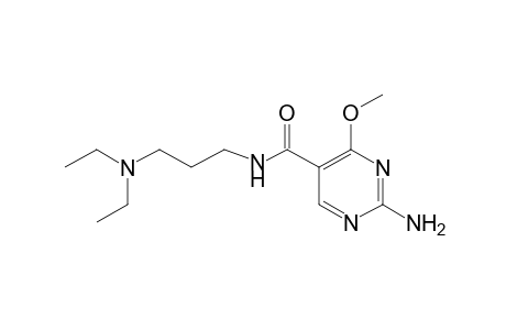 2-amino-N-[3-(diethylamino)propyl[-4-methoxy-5-pyrimidinecarboxamide