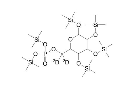 O-hexakis(trimethylsilyl)-D-glucopyranose-6,6-D2-6-phosphate