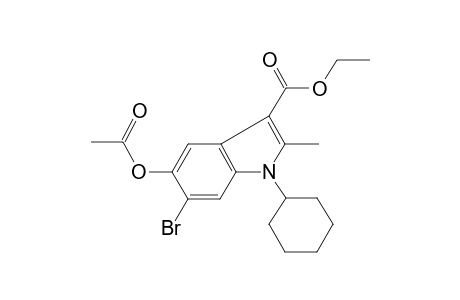 Ethyl 5-(acetyloxy)-6-bromo-1-cyclohexyl-2-methyl-1H-indole-3-carboxylate