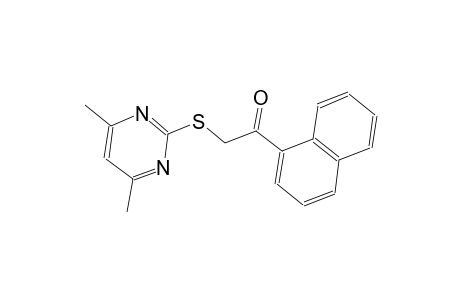 ethanone, 2-[(4,6-dimethyl-2-pyrimidinyl)thio]-1-(1-naphthalenyl)-