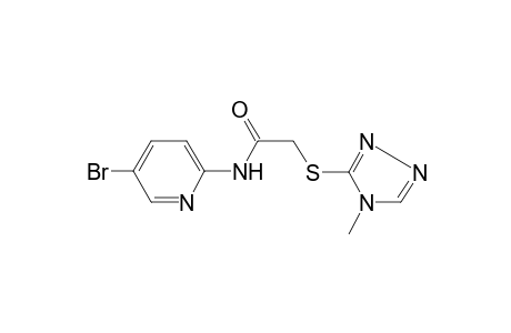 Acetamide, 2-(4-methyl-4H-1,2,4-triazol-3-ylthio)-N-(5-bromo-2-pyridyl)-