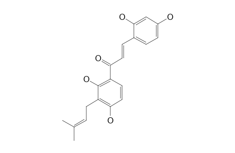 ISOCORDION;3-C-PRENYL-2',4'-DIHYDROXYCHALCONE