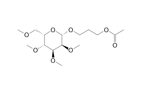 3-Acetyloxypropyl 2,3,4,6-tetra-O-methyl-.beta.,L-gulopyranoside