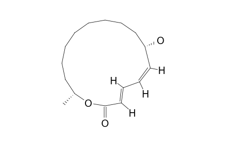 (2E,4Z,6S,15R)-6-HYDROXYHEXADECA-2,4-DIEN-15-OLIDE