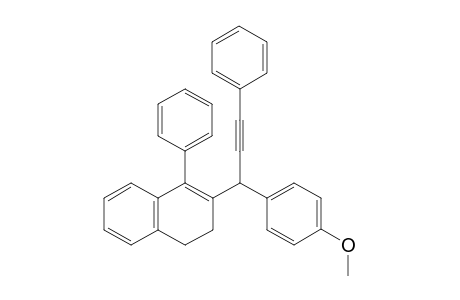 3-(1-(4-Methoxyphenyl)-3-phenylprop-2-yn-1-yl)-4-phenyl-1,2-dihydronaphthalene