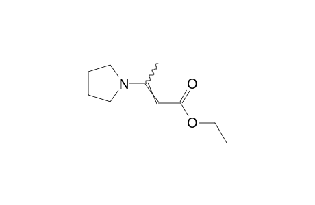 beta-methyl-1-pyrrolidineacrylic acid, ethyl ester