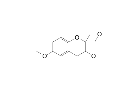 3-HYDROXY-6-METHOXY-2-METHYL-3,4-DIHYDRO-2H-1-BENZOPYRANE-2-METHANOL