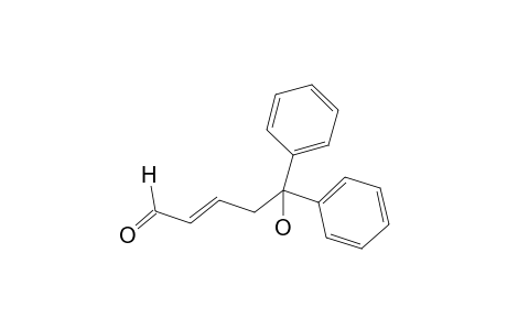 5-(Hydroxy)-5-(diphenyl)pent-2-en-1-al