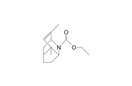 N-Ethoxycarbonyl-7,9-dimethyl-2-aza-tricyclo(4.3.1.0/3,7/)dec-8-ene