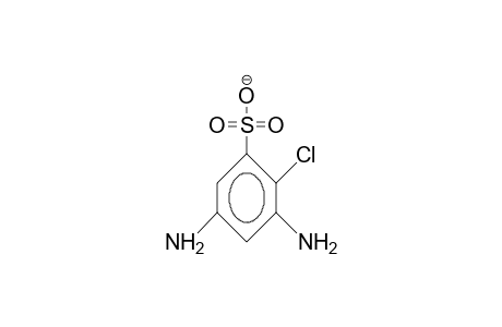 2-Chloro-3,5-diamino-benzenesulfonate anion