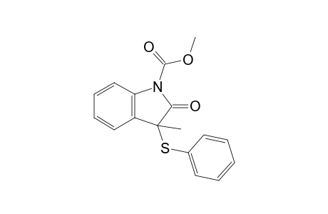 2-keto-3-methyl-3-(phenylthio)indoline-1-carboxylic acid methyl ester