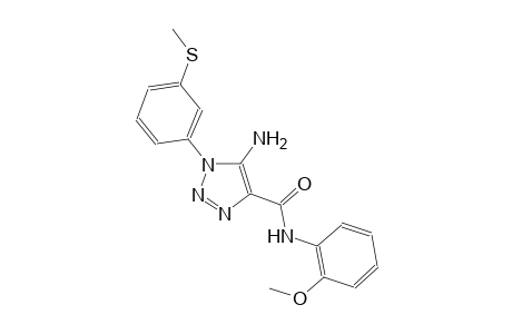 1H-1,2,3-triazole-4-carboxamide, 5-amino-N-(2-methoxyphenyl)-1-[3-(methylthio)phenyl]-