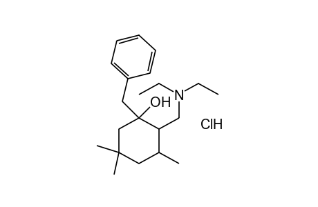 1-BENZYL-2-[(DIETHYLAMINO)METHYL]-3,5,5-TRIMETHYLCYCLOHEXANOL, HYDROCHLORIDE