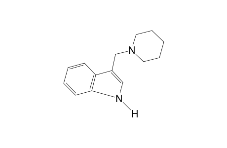 3-(piperidinomethyl)indole