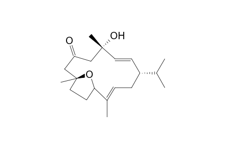 (1S,2E,4S,8R,11S,12E)-8,11-Epoxy-4-hydroxy-2,12-cembradien-6-one