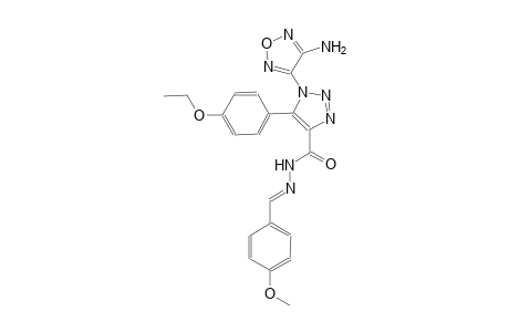 1-(4-amino-1,2,5-oxadiazol-3-yl)-5-(4-ethoxyphenyl)-N'-[(E)-(4-methoxyphenyl)methylidene]-1H-1,2,3-triazole-4-carbohydrazide