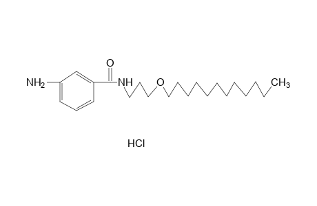 m-amino-N-[3-(dodecyloxy)propyl]benzamide, monohydrochloride