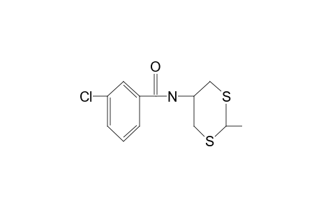 m-chloro-N-(2-methyl-m-dithian-5-yl)benzamide