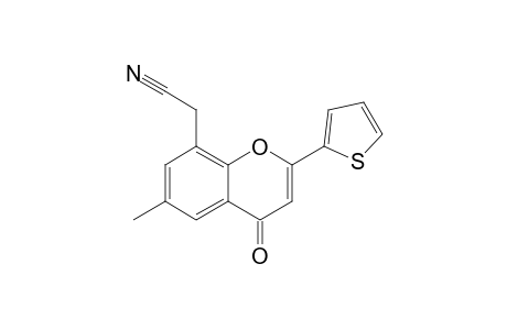 8-CYANOMETHYL-6-METHYL-2-(2-THIENYL)-4H-1-BENZOPYRAN-4-ONE