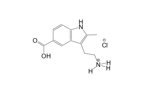 1H-indole-3-ethanaminium, 5-carboxy-2-methyl-, chloride