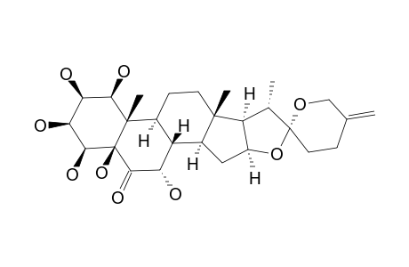 (20S,22R)-SPIROST-25(27)-ENE-1-BETA,2-BETA,3-BETA,4-BETA,5-BETA,7-ALPHA-HEXAOL-6-ONE