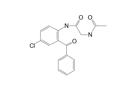 Benzophenone, 5-chloro-2-[N-[N-acetylamino]acetylamino]-