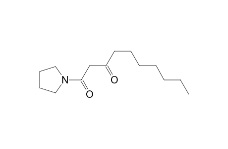 1-(1-Pyrrolidinyl)decane-1,3-dione