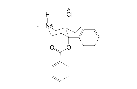 4-(benzoyloxy)-3-ethyl-1-methyl-4-phenylpiperidinium chloride
