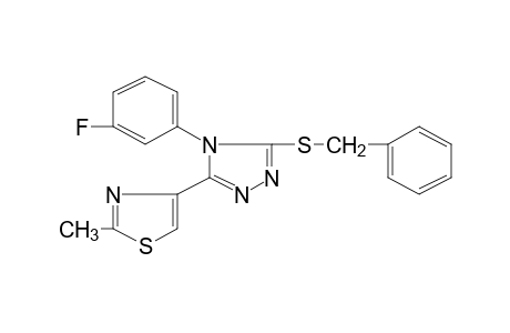 3-(benzylthio)-4-(m-fluorophenyl)-5-(2-methyl-4-thiazolyl)-4H-1,2,4-triazole